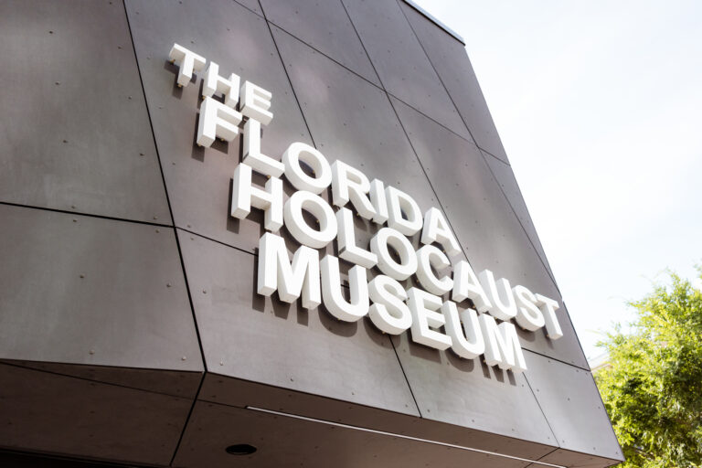 The Florida Holocaust Museum exterior signage